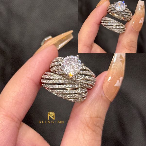 Diamond Cut Double Ring Set