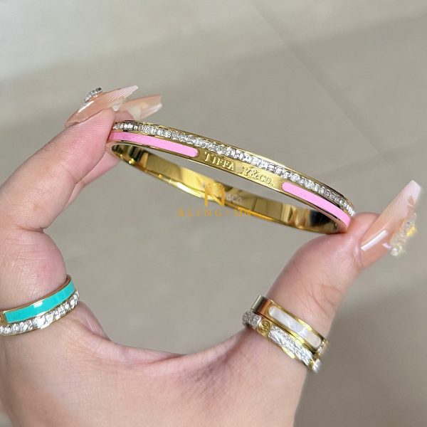 Tif*any&C* Inspired Pink With Box Stone