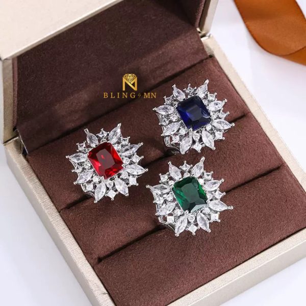 Ring Small Stone Zircon Round Shape